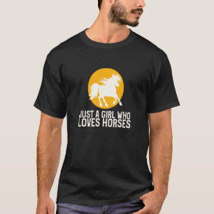 Nur ein Mädchen, das Lieben Pferde Niedlich schöne T-Shirt