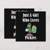 Nur ein Mädchen, das Lieben Pickles Pickles. (Vorne/Hinten)