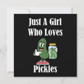 Nur ein Mädchen, das Lieben Pickles Pickles. (Rückseite)