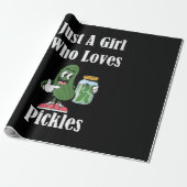 Nur ein Mädchen, das Lieben Pickles Pickles. Geschenkpapier (Ungerollt)