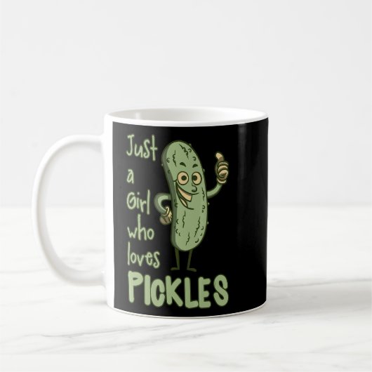Nur ein Mädchen, das Lieben Pickles S Kaffeetasse (Links)