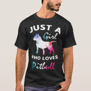 Nur ein Mädchen, das Lieben Pitbull Pitty Pitties  T-Shirt