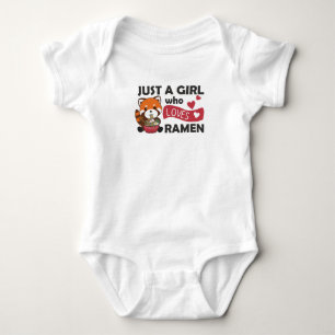 Nur ein Mädchen, das Lieben Rassisten und rote Pan Baby Strampler