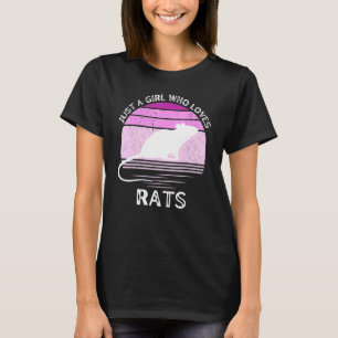 Nur ein Mädchen, das Lieben Rating Retro Sunset Vi T-Shirt