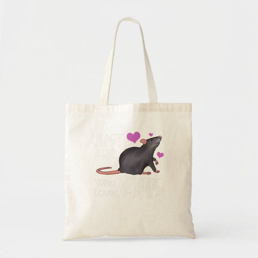 Nur ein Mädchen, das Lieben Rats Rodent Eigentümer Tragetasche (Vorne)