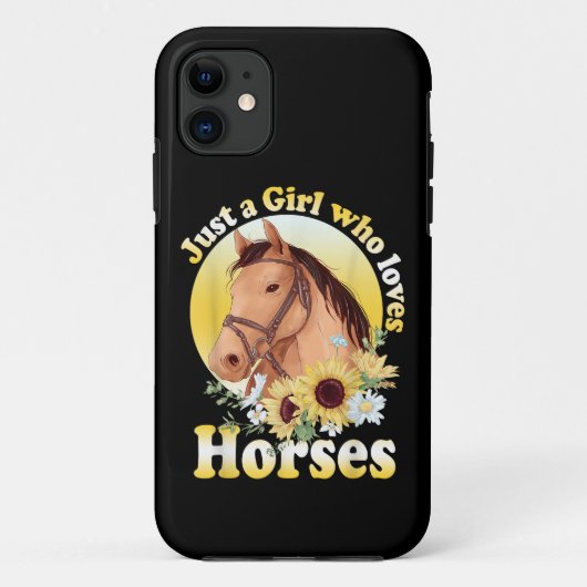 Nur ein Mädchen, das Lieben Reiten Case-Mate iPhone Hülle (Rückseite)
