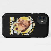 Nur ein Mädchen, das Lieben Reiten Case-Mate iPhone Hülle (Rückseite (Horizontal))