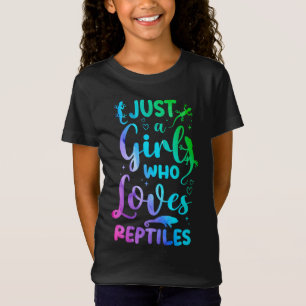 Nur ein Mädchen, das Lieben Reptilien Eidechse Wa T-Shirt