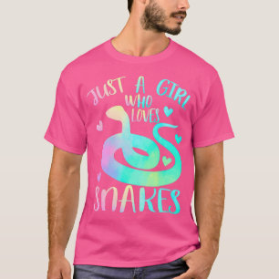 Nur ein Mädchen, das Lieben Schlangen Niedliche Sc T-Shirt
