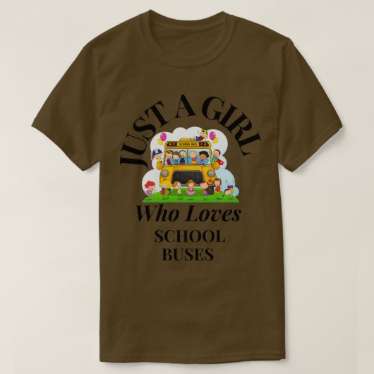 Nur ein Mädchen, das Lieben Schule fährt zwei T-Shirt (Design vorne)
