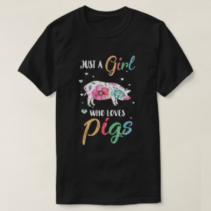 Nur ein Mädchen, das Lieben Schweine Niedlichen S T-Shirt