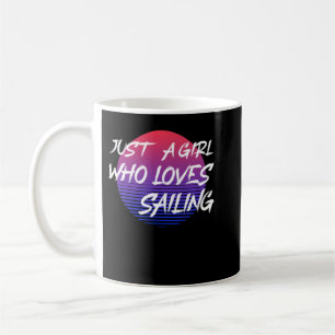 Nur ein Mädchen, das Lieben segelt Geschenke Kaffeetasse
