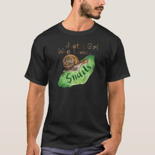Nur ein Mädchen, das Lieben Snacks für Frauen anbi T-Shirt