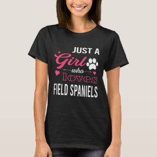 Nur ein Mädchen, das Lieben Spaniels spielen Fraue T-Shirt