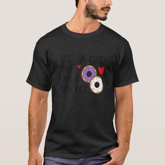 Nur ein Mädchen, das Lieben spendet T-Shirt (Vorderseite)