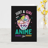 Nur ein Mädchen, das Lieben Spiele und Räuber anzi Karte (Gelbe Blume)