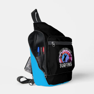 Nur ein Mädchen, das Lieben surft Crossbody Bag