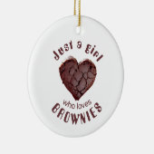 Nur ein Mädchen, das Lieben surft Keramik Ornament (Rechts)