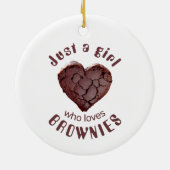 Nur ein Mädchen, das Lieben surft Keramik Ornament (Hinten)