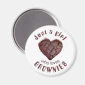 Nur ein Mädchen, das Lieben surft Magnet (Vorderseite/Rückseite)