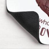 Nur ein Mädchen, das Lieben surft Mousepad (Ecke)