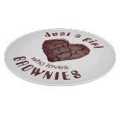 Nur ein Mädchen, das Lieben surft Schneidebrett (Ecke)