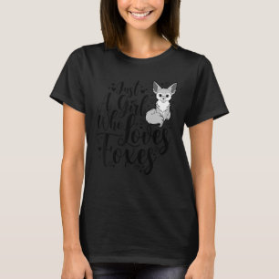 Nur ein Mädchen, das Lieben Süße Tier für Wom fütt T-Shirt