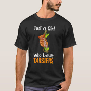Nur ein Mädchen, das Lieben Tarsiers Sweet & Niedl T-Shirt