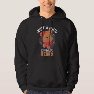Nur ein Mädchen, das Lieben trägt Niedliches Brown Hoodie