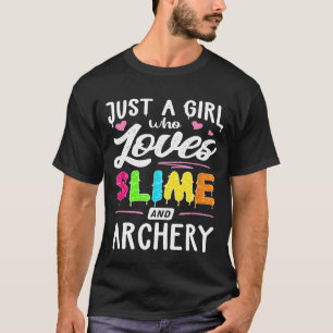 Nur ein Mädchen, das Lieben und Bogenschützinnen h T-Shirt