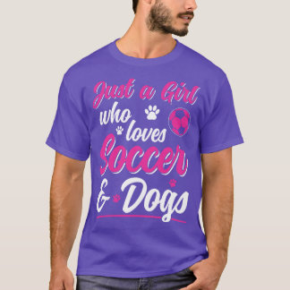 Nur ein Mädchen, das Lieben und Hunde Frauen Spiel T-Shirt