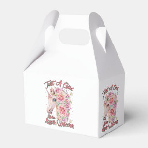 Nur ein Mädchen, das Lieben Unicorn Geschenkschachtel