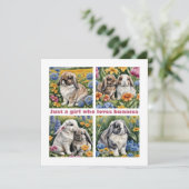 Nur ein Mädchen, das Lieben verbündet Karten (Stehend Vorderseite)