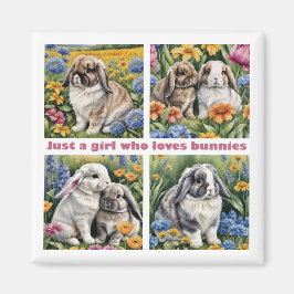 Nur ein Mädchen, das Lieben verbündet Kühlschrank Magnet