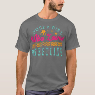 Nur ein Mädchen, das Lieben Wrestling Beruflich Co T-Shirt