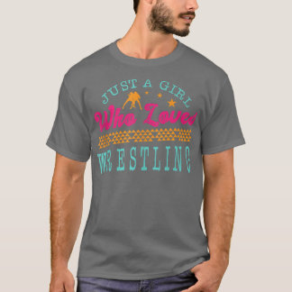 Nur ein Mädchen, das Lieben Wrestling Beruflich Co T-Shirt
