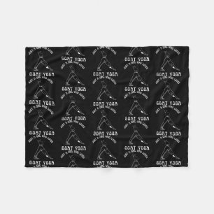 Nur ein Mädchen, das Lieben Ziege Yoga Funny Farm Fleecedecke