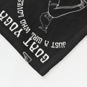 Nur ein Mädchen, das Lieben Ziege Yoga Funny Farm Fleecedecke (Ecke)