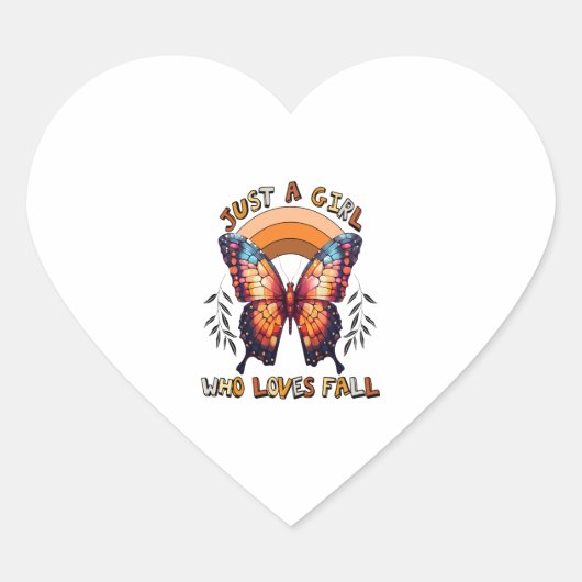 Nur ein Mädchen, das Lieben zum Erntedankfest stür Herz-Aufkleber (Vorderseite)