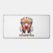 Nur ein Mädchen, das Lieben zum Erntedankfest stür Schreibtischunterlage (Vorderseite)