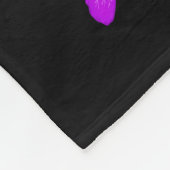 Nur ein Mädchen, das Lila Pferde Liebe Fleecedecke (Ecke)