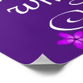 Nur ein Mädchen, das Lila Pferde Liebe Poster (Ecke)