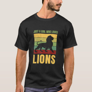 Nur ein Mädchen, das Lions Niedlich Lio Costume An T-Shirt