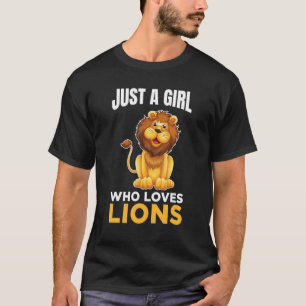 Nur ein Mädchen, das Lions Niedlich Lio Costume An T-Shirt