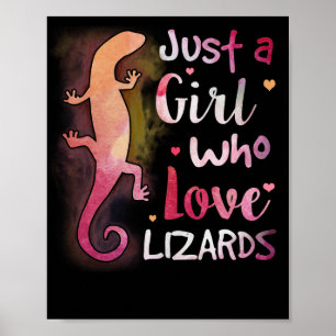 Nur ein Mädchen, das Lizards Liebe Poster