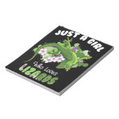 Nur ein Mädchen, das Lizards Liebe Reptile Eigentü Notizblock (Rotiert)