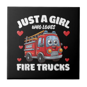 Nur ein Mädchen, das LKW-Lieben abgibt, Liebe für Fliese