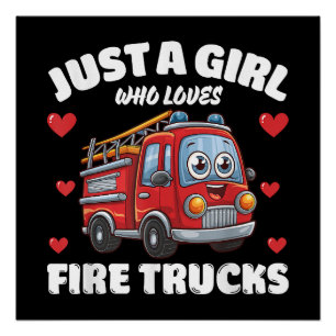 Nur ein Mädchen, das LKW-Lieben abgibt, Liebe für Poster