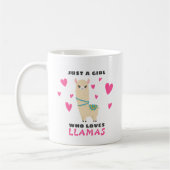 Nur ein Mädchen, das Llamas Liebe Kaffeetasse (Links)