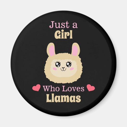 Nur ein Mädchen, das Llamas Liebe Magnet (Vorne)